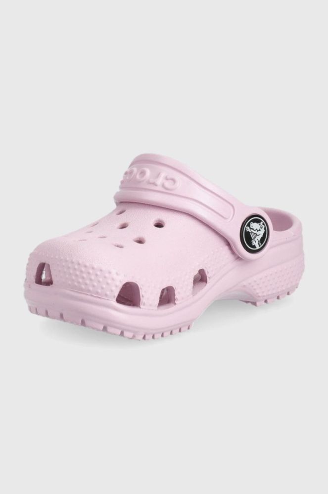 Дитячі шльопанці Crocs колір рожевий (2148104) фото 3