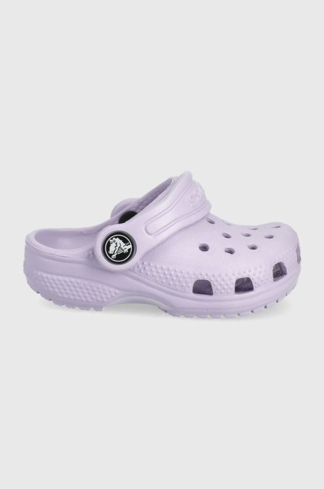 Дитячі шльопанці Crocs колір фіолетовий (2148097)