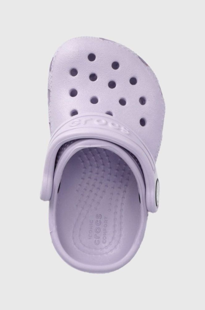 Дитячі шльопанці Crocs колір фіолетовий (2148097) фото 4