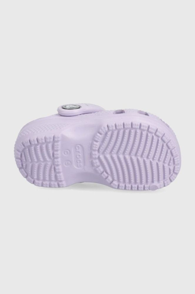 Дитячі шльопанці Crocs колір фіолетовий (2148097) фото 5