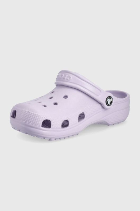 Дитячі шльопанці Crocs колір фіолетовий фото 3