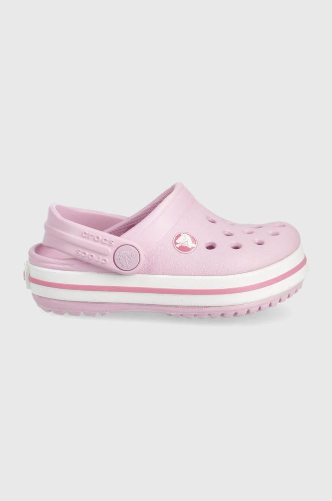 Дитячі шльопанці Crocs колір рожевий (2148166)