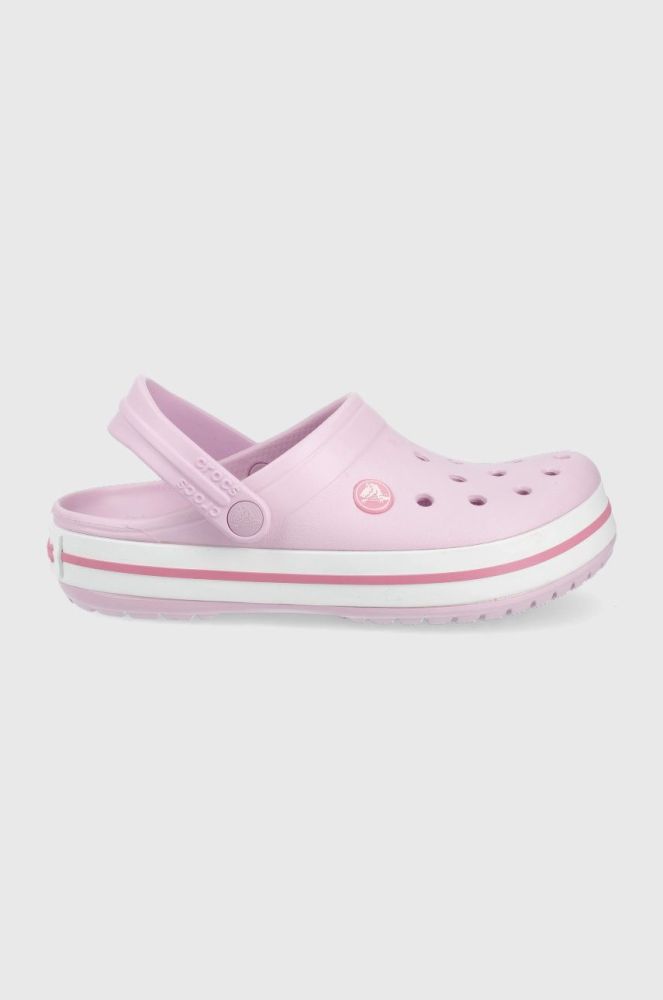 Дитячі шльопанці Crocs колір рожевий (2208805)