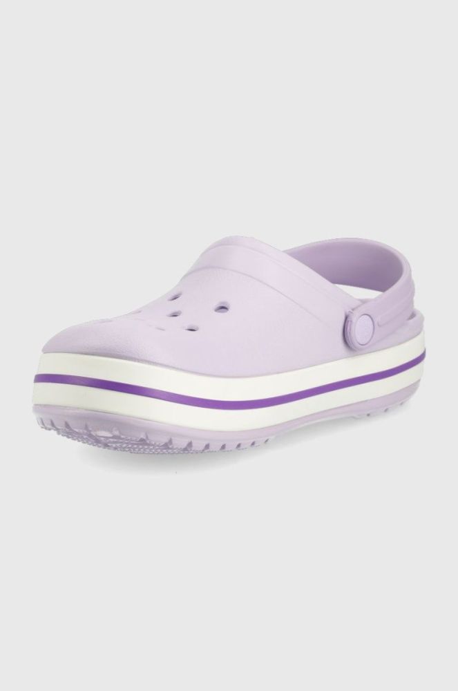 Дитячі шльопанці Crocs колір фіолетовий (2208782) фото 3