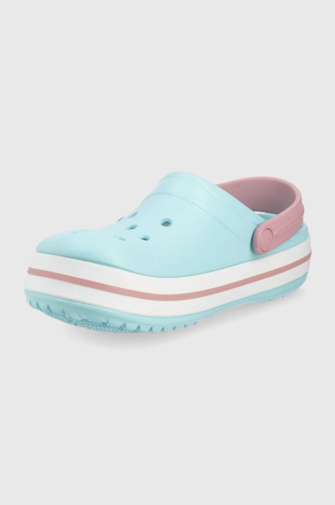 Дитячі шльопанці Crocs колір бірюзовий (2208765) фото 3