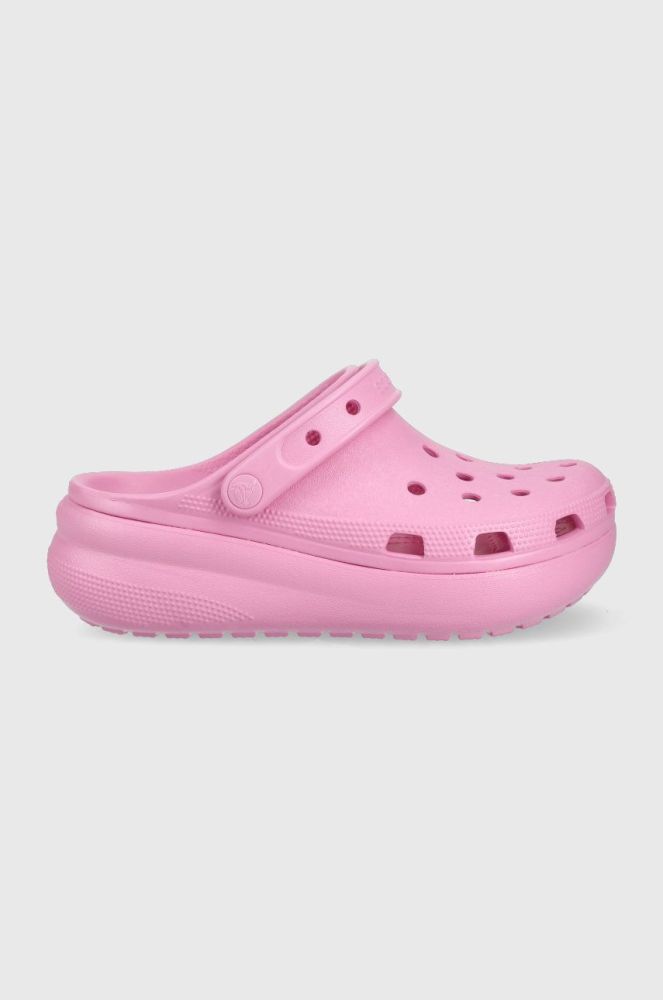 Дитячі шльопанці Crocs колір фіолетовий (2437141)