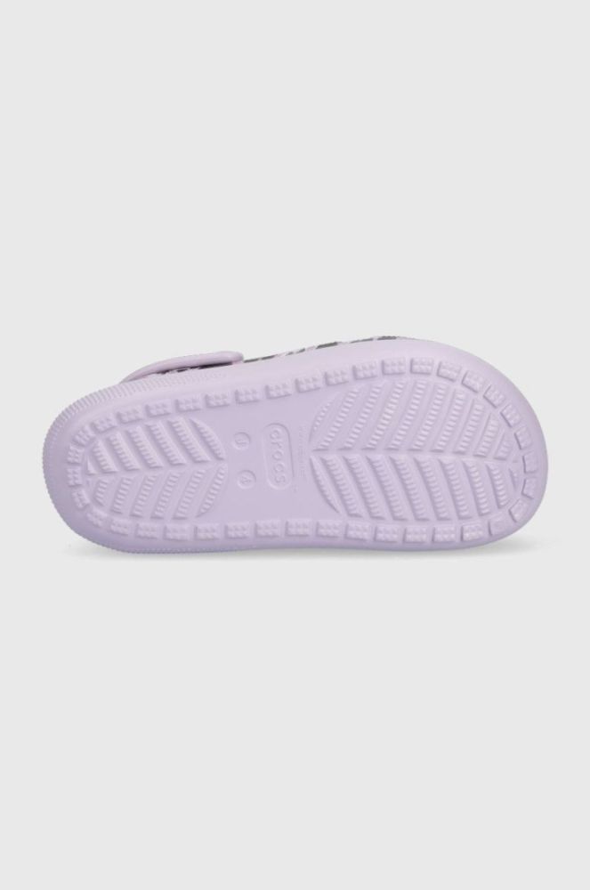 Дитячі шльопанці Crocs колір фіолетовий (2529547) фото 5