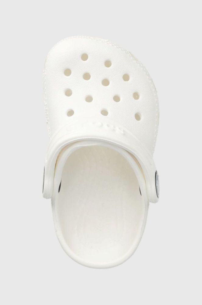 Дитячі шльопанці Crocs колір білий (2148187) фото 4
