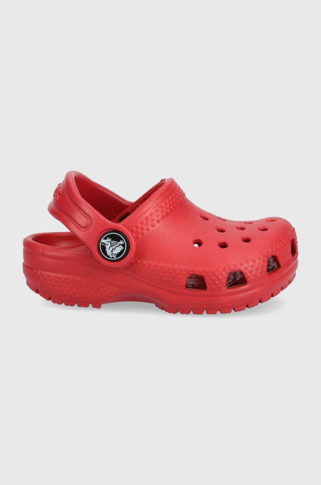 Дитячі шльопанці Crocs колір червоний (2148222)