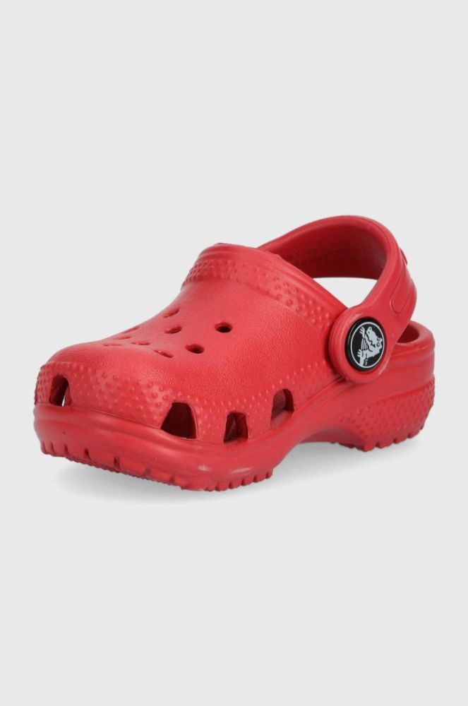 Дитячі шльопанці Crocs колір червоний (2148222) фото 3
