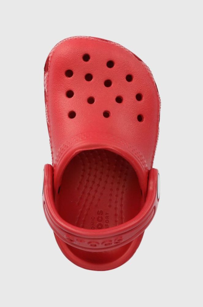Дитячі шльопанці Crocs колір червоний (2148222) фото 4