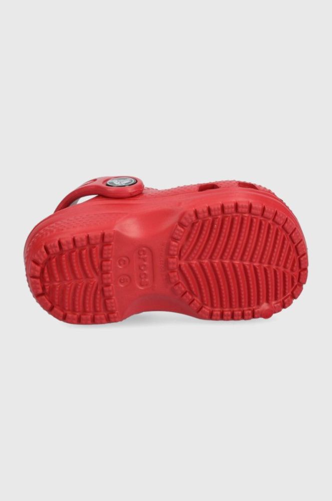 Дитячі шльопанці Crocs колір червоний (2148222) фото 5