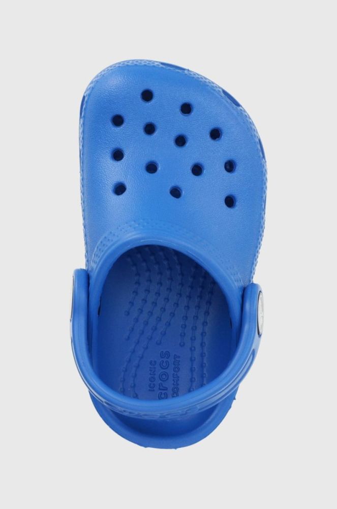 Дитячі шльопанці Crocs колір блакитний (2148216) фото 4