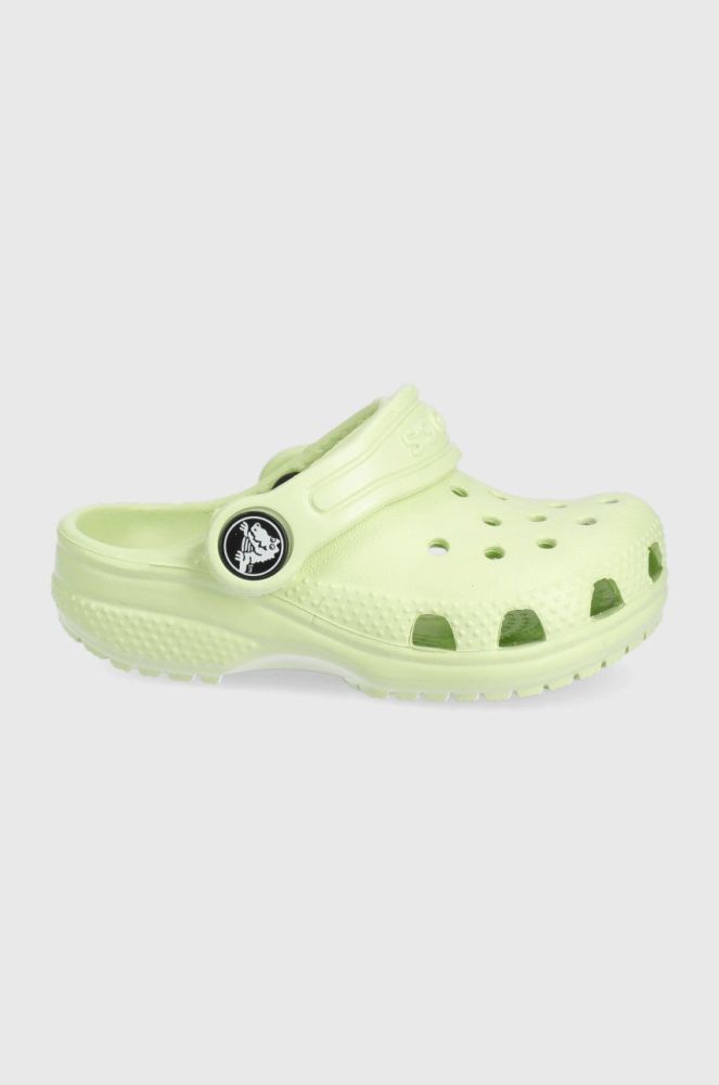 Дитячі шльопанці Crocs колір зелений (2148200)