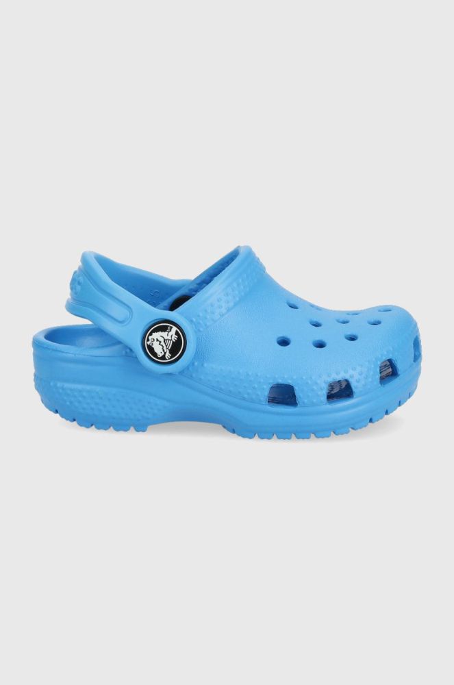 Дитячі шльопанці Crocs колір блакитний (2148214)