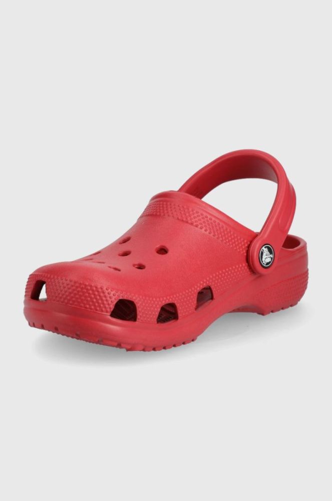 Шльопанці Crocs колір червоний фото 3