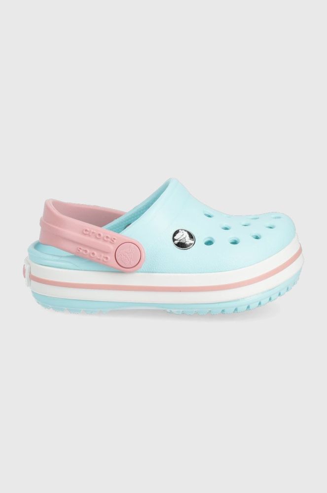 Дитячі шльопанці Crocs колір блакитний (2125921)