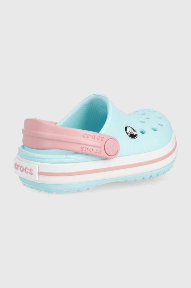 Дитячі шльопанці Crocs колір блакитний (2125921) фото 2