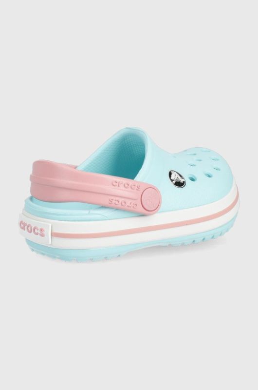 Дитячі шльопанці Crocs колір блакитний (2125921) фото 2