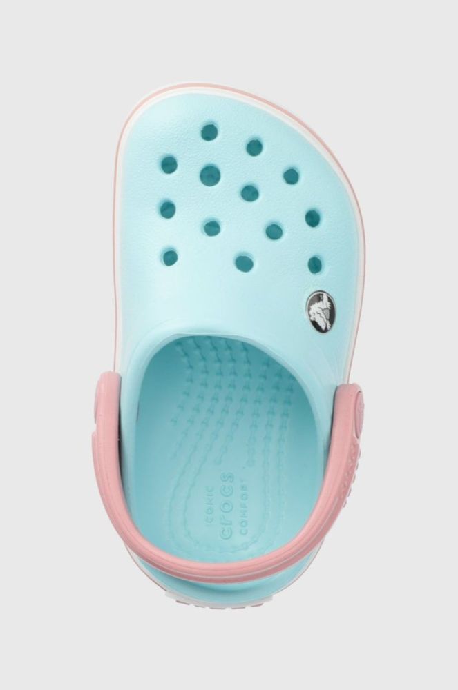 Дитячі шльопанці Crocs колір блакитний (2125921) фото 4