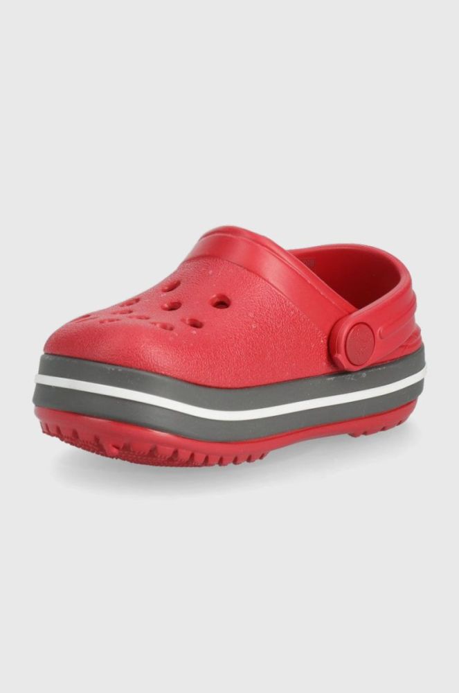 Дитячі шльопанці Crocs колір червоний (2125933) фото 3