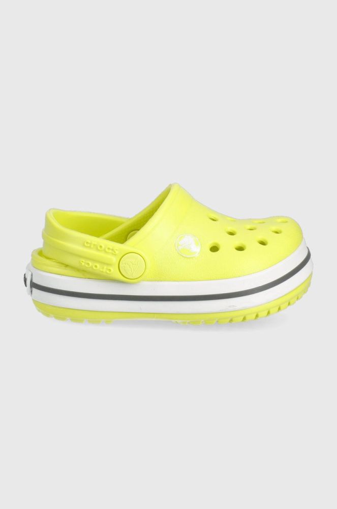 Дитячі шльопанці Crocs колір зелений (2125940)