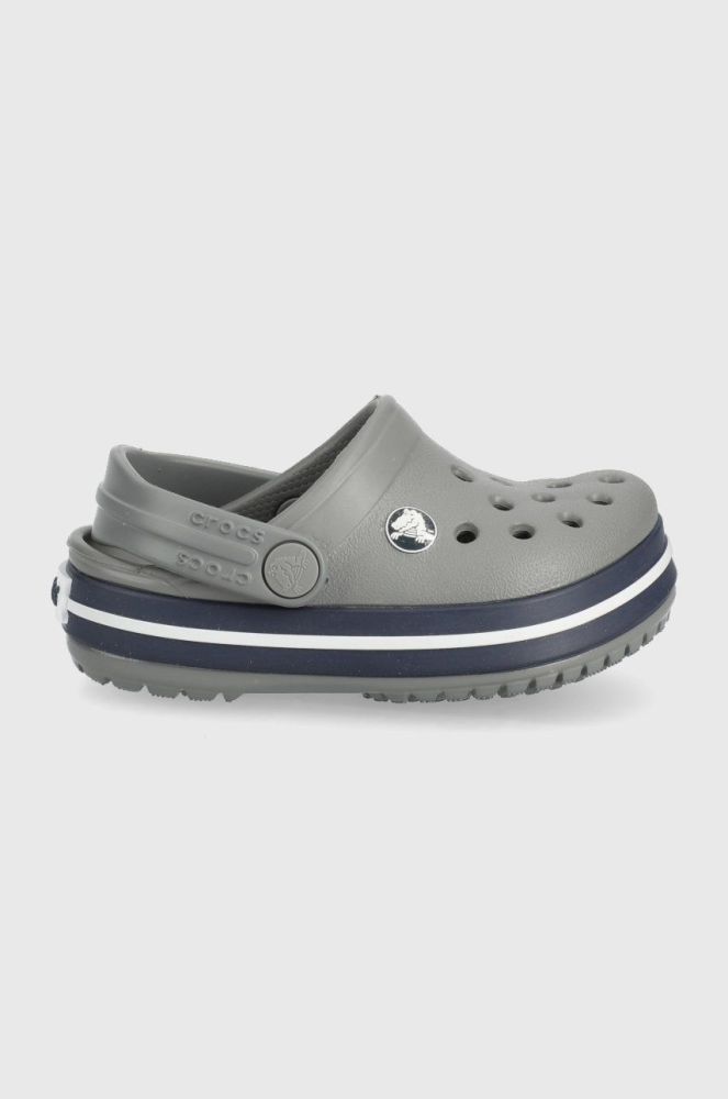 Дитячі шльопанці Crocs колір сірий (2125901)