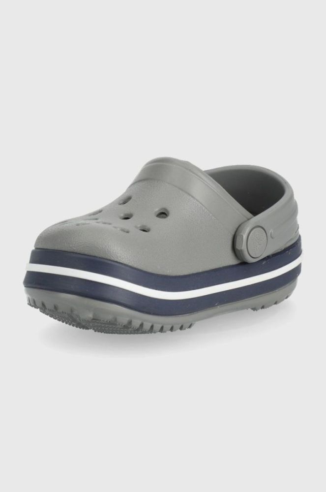 Дитячі шльопанці Crocs колір сірий (2125901) фото 3