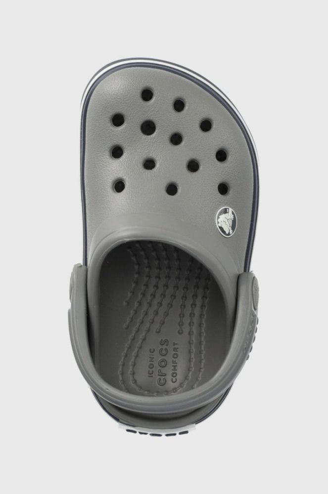 Дитячі шльопанці Crocs колір сірий (2125901) фото 4