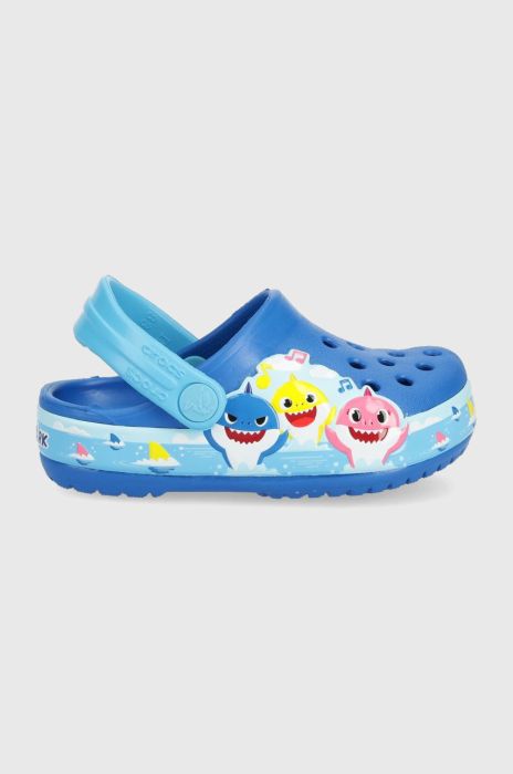 Дитячі шльопанці Crocs колір блакитний (2295216)