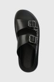 Шкіряні шльопанці Karl Lagerfeld Kapri Mens чоловічі колір чорний