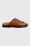 Шкіряні шльопанці Camper Brutus Sandal чоловічі колір коричневий Шкіряні шльопанці Camper Brutus Sandal чоловічі колір коричневий