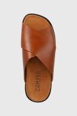 Шкіряні шльопанці Camper Brutus Sandal чоловічі колір коричневий