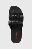 Шльопанці HUGO чоловічі колір чорний