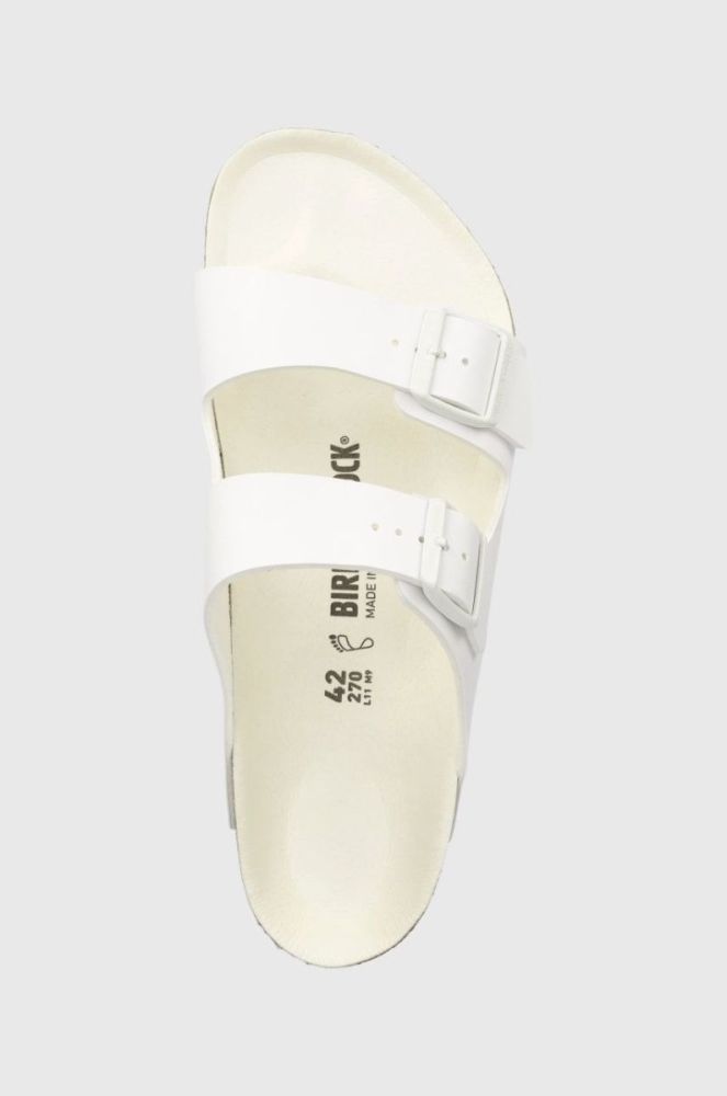 Шльопанці Birkenstock Arizona чоловічі колір білий Regular Width фото 4