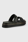 Шкіряні шльопанці Dr. Martens чоловічі колір чорний DM25766001.Chilton-Black.Hydr