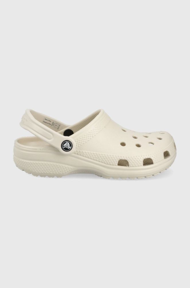 Шльопанці Crocs колір бежевий 10001.160-STUCCO