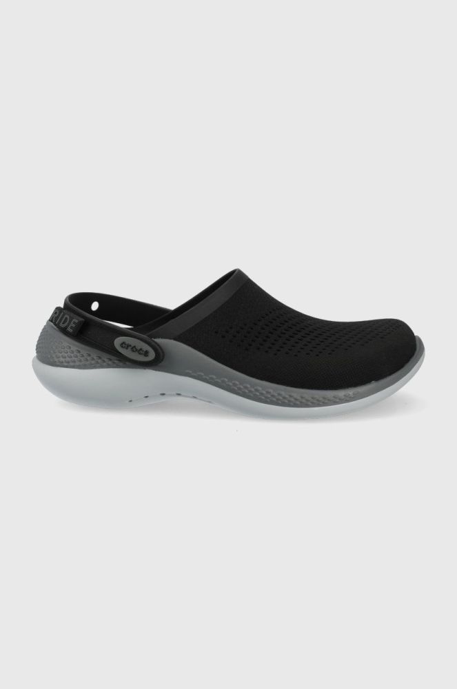 Шльопанці Crocs Literide 360 Clog колір чорний 206708 206708.0DD-BLK.SLT.GR