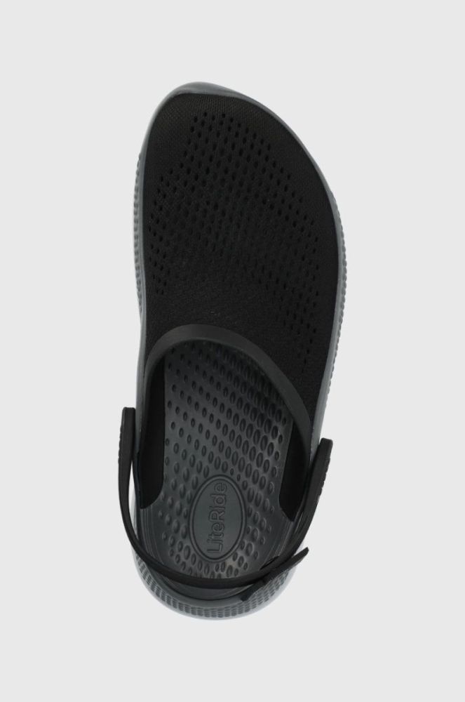 Шльопанці Crocs Literide 360 Clog колір чорний 206708 206708.0DD-BLK.SLT.GR фото 4