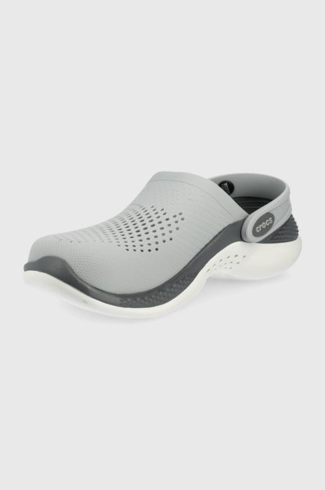 Шльопанці Crocs Literide 360 Clog колір сірий 206708 206708.0DT-LGHT.GREY