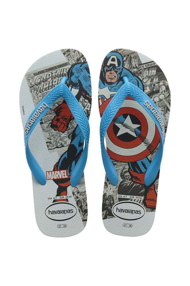 В'єтнамки Havaianas Top Marvel Classics колір бірюзовий