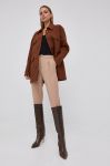 Пальто Boss колір коричневий перехідне Пальто Boss колір коричневий перехідне