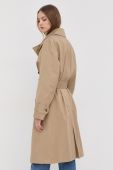 Тренч Tiger Of Sweden жіночий колір бежевий перехідний двобортний
