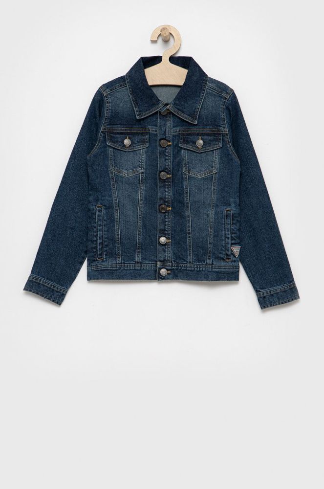 Дитяча джинсова куртка Guess колір синій (1949114)