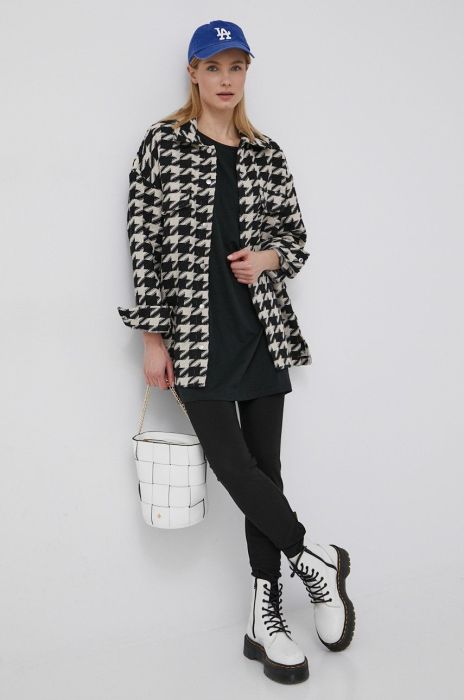 Сорочка Only жіноча колір чорний relaxed