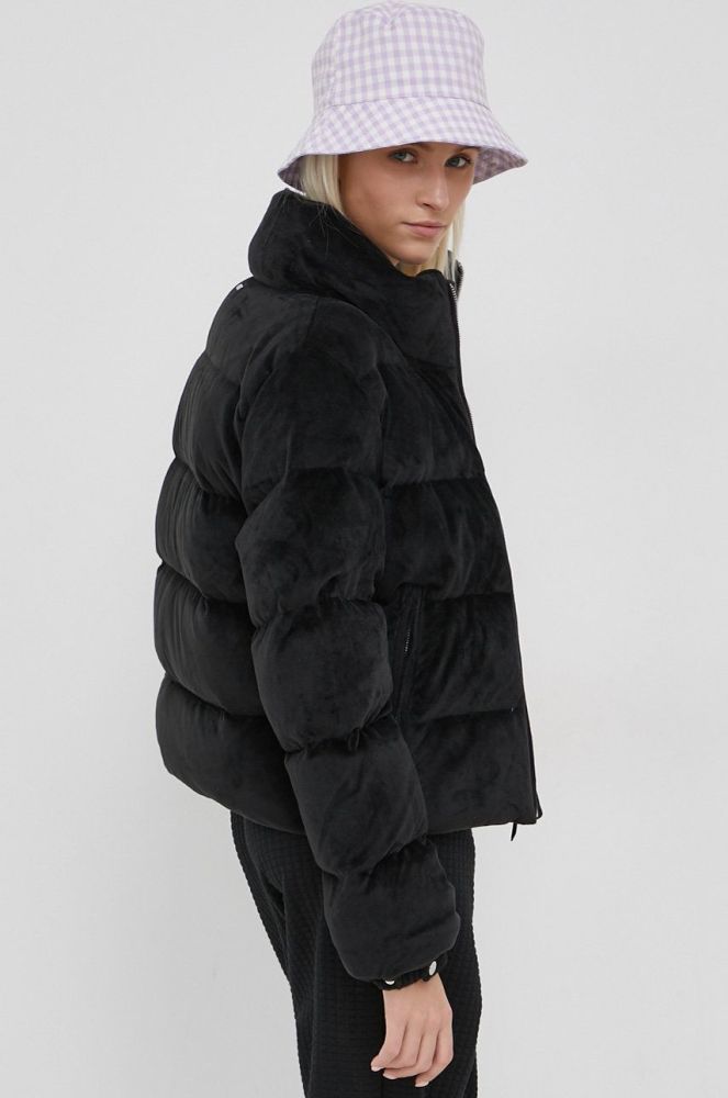 Пухова куртка Superdry жіноча колір чорний зимова