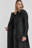 Куртка Rains 18130 Curve Jacket жіноча колір чорний перехідна 18130.01-Black