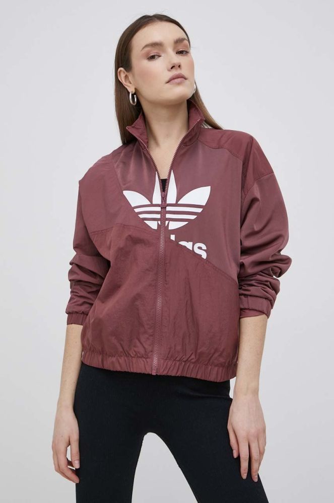 Куртка adidas Originals Adicolor HC7053 жіноча колір фіолетовий перехідна HC7053-QUICRI