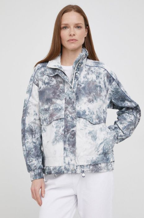 Куртка Woolrich жіноча колір білий перехідна oversize