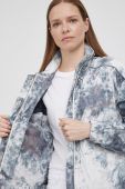 Куртка Woolrich жіноча колір білий перехідна oversize